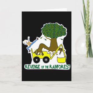 Ga Groen Hergebruik Recycling Regenwoud T-shirt  Kaart