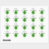Ga groen met de groene bug ronde sticker (Vel)
