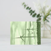 Ga groen met windkracht briefkaart (Staand voorkant)