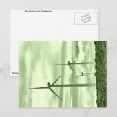 Ga groen met windkracht briefkaart (Voorkant / Achterkant)