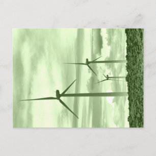 Ga groen met windkracht briefkaart