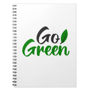 Ga groen notitieboek