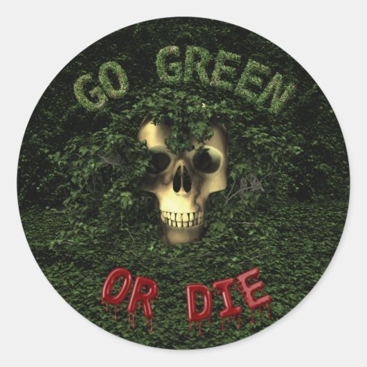 Ga groen of sterf Sticker (Voorkant)