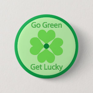 Ga Groen, profiteer van geluk - Button