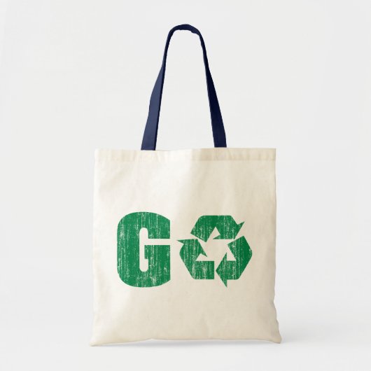 Ga Groen Recyclen Tote Bag (Voorkant)