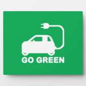 Ga Groen ~ Rijd Elektrisch Auto's Fotoplaat (Voorkant)