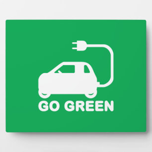 Ga Groen ~ Rijd Elektrisch Auto's Fotoplaat