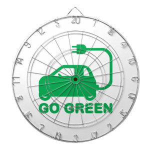 Ga Groen ~ Rijd Elektrische Auto's Dartbord