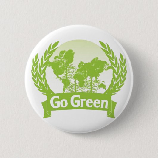 Ga Groen Ronde Button 5,7 Cm (Voorkant)
