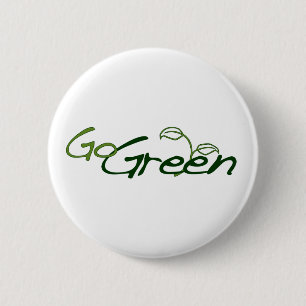 Ga Groen Ronde Button 5,7 Cm