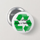 Ga Groen Ronde Button 5,7 Cm (Voorkant /achterkant)
