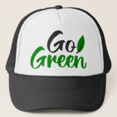 Ga groen trucker pet (Voorkant)