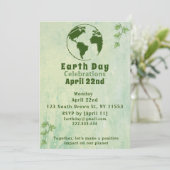 Ga groen, veel plezier: Dag van de Aarde Save The Date (Staand voorkant)