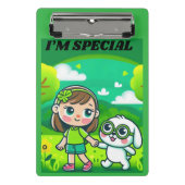 Ga groen voor Celebral Palsy Awareness Mini Klembord (Voorkant)