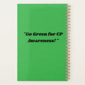 Ga groen voor Celebral Palsy Awareness Planner (Achterkant)