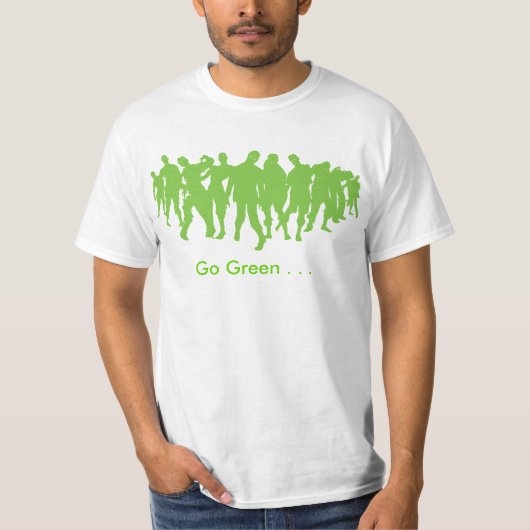 Ga Groen. . . ZOMBIE! T-shirt (Voorkant)