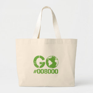 Ga Groene RGB CMKY Grote Tote Bag