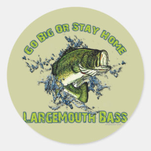 Ga groot of blijf thuis ronde sticker