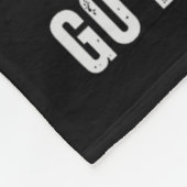 Ga groot of ga naar huis grappig skelet en hond ke fleece deken (Hoek)