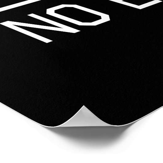 Ga hard, geen uitzonderingen poster (Hoek)