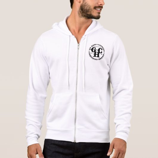 GA HARD KLEDING ZIP HOODIE (Voorkant)