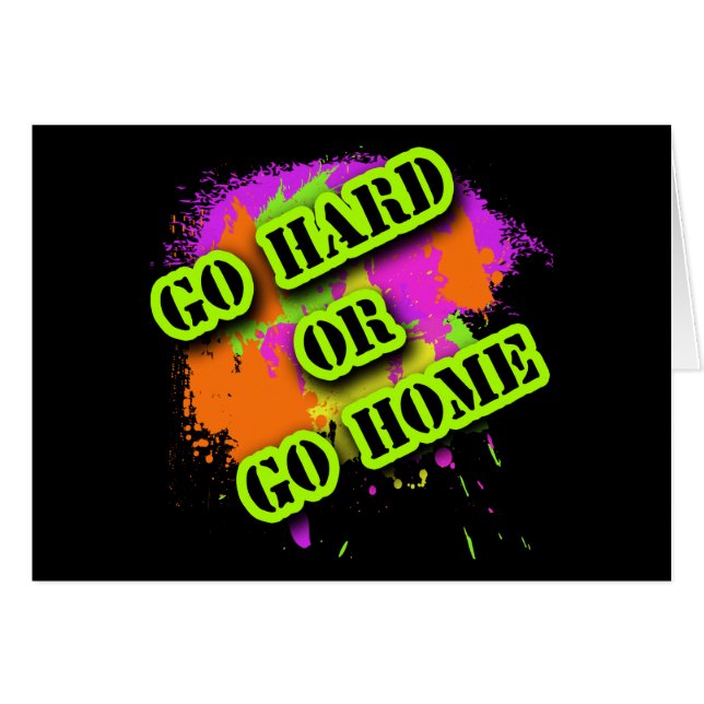 Ga hard of ga naar Home Tshirts (Voorkant Horizontaal)