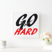 Ga hard vierkante klok (Huis)