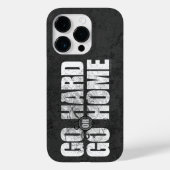 Ga Harde of ga de Hoesje-Leate iPhoneGeval van het Case-Mate iPhone Case (Achterkant)