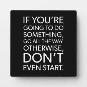 Ga helemaal door, Gym, Hustle, Succes, Motivatie Fotoplaat