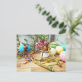 Ga helemaal naar huis met paaspaaspaasBriefkaart Briefkaart (Staand voorkant)