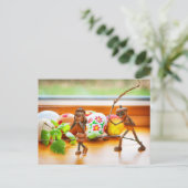 Ga helemaal naar huis met paaspaaspaasBriefkaart Briefkaart (Staand voorkant)