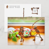 Ga helemaal naar huis met paaspaaspaasBriefkaart Briefkaart (Voorkant / Achterkant)