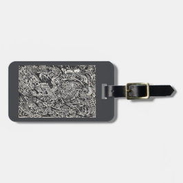 Ga, het Bagagelabel van het Man van de Microdot in