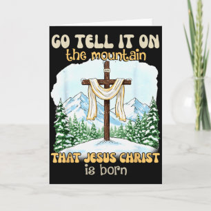 Ga het door op de berg dat Jezus Christus is Bo Kaart