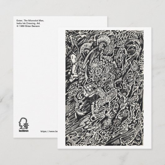 Ga, het Man van de Microdot in (Voorkant / Achterkant)