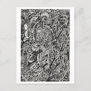 Ga, het Man van de Microdot in Briefkaart