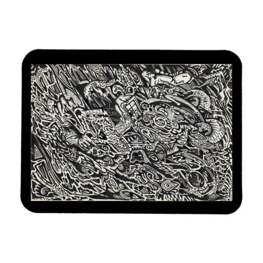 Ga, het Man van de Microdot in Magneet (Horizontaal)