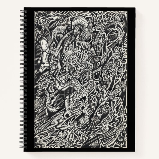 Ga, het Man van de Microdot in Notitieboek (Voorkant)