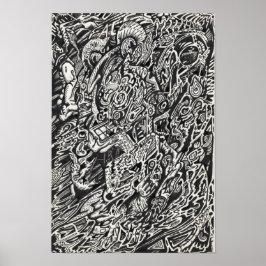 Ga, het Man van de Microdot in Poster