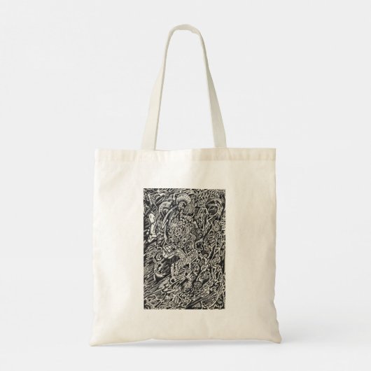 Ga, het Man van de Microdot in Tote Bag (Achterkant)