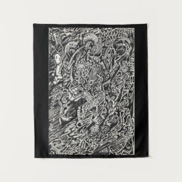 Ga, het Man van de Microdot in Wandkleed