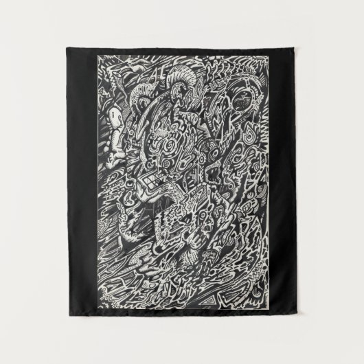 Ga, het Man van de Microdot in Wandkleed (Voorkant)