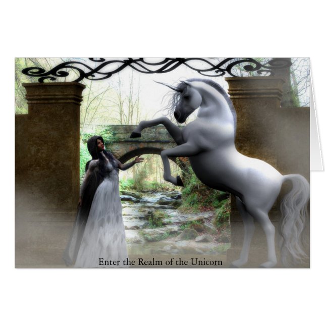 Ga het Realm van Unicorn in (Voorkant Horizontaal)