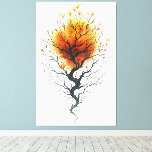 Ga het Rijk binnen Canvas Afdruk (Insitu (Houten vloer))