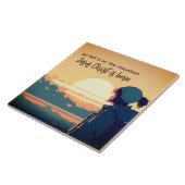 Ga het vertellen op de Berg Jezus Christus is gebo Tegeltje (Zijkant)