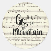 Ga het vertellen op de Klassic Round Sticker van d (Voorkant)