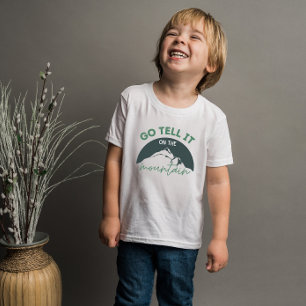 Ga het vertellen op het Shirt van het Christelijke