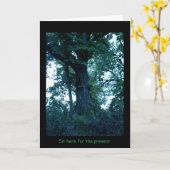 Ga hier zitten Tree Kaart (Gele Bloem)