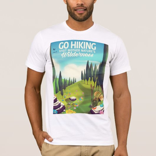 Ga Hiking. T-shirt (Voorkant)