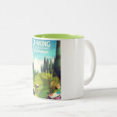 Ga Hiking. Tweekleurige Koffiemok (Voorkant rechts)